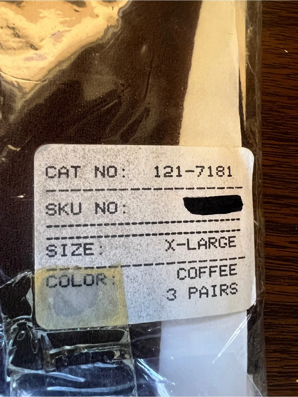 NIB Vintage BBW Brand Sheer Stockings 3pk - Size Large - Coffee Color